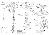 Bosch 0 601 288 003  Orbital Sander 220 V / Eu Spare Parts